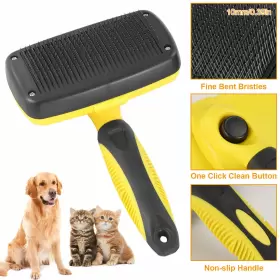 635028907606 IMOUNTEK Undercoat Cleaning Dog Slicker Brush #3
