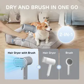 816618025331 IPETTIE Breeze Dog Hair Dryer Slicker Brush #3
