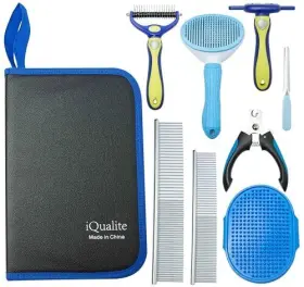 616696816810 IQUALITE Dog Brush Shedding Pet Cats Kit #2