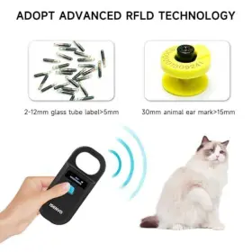 424615209283 ISENVO Pet Microchip Scanner Rechargeable Rfid #2
