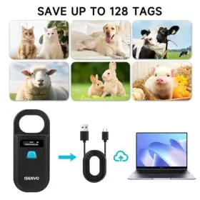 424615209283 ISENVO Pet Microchip Scanner Rechargeable Rfid #3