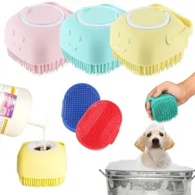 197644098613 JA BEST PRODUCTS Dog Bath Brush Massage Shampoo