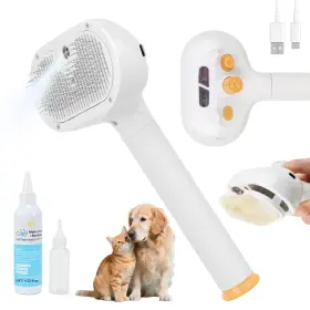 713612191720 JAWADE Pet Steam Brush Dog Shedding Cat