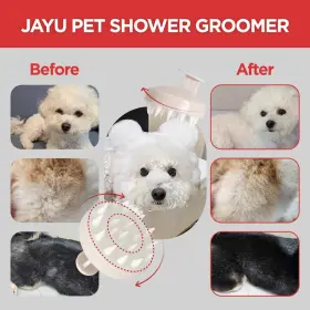 809739890256 JAYU PET Shower Groomer Shampoo Brush Cat Dog #2
