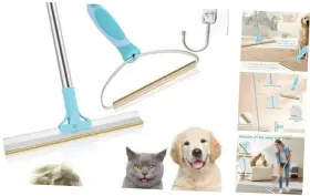 JC-PCR-2PC JCOMORY Carpet Rake Pet Hair Removal Handle