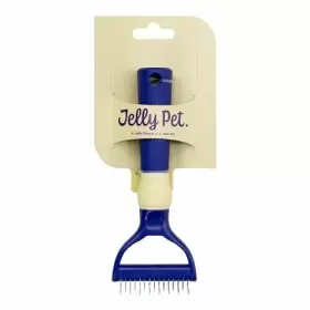 755003502494 JELLY PET Double Deshedding Rake Dogs Tool