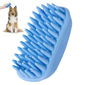 612755591827 JENSEITS Dog Bath Brush Rubber Shampoo Pack