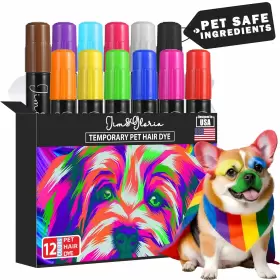 065006862101 JIM GLORIA Dog Hair Dye Markers Pet Safe Fur Ani