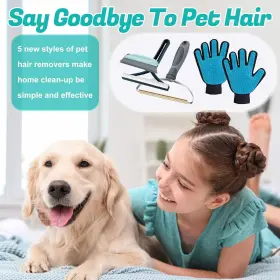 445002327367 JLVAUVT Pet Hair Remover Set Dog Cat Carpet Rug #2