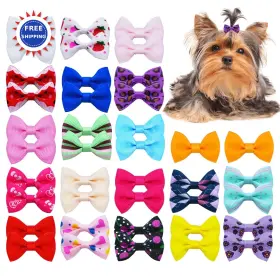 250617 JUCCPUL Dog Hair Bows Clips Pet Puppy Cat Kitten