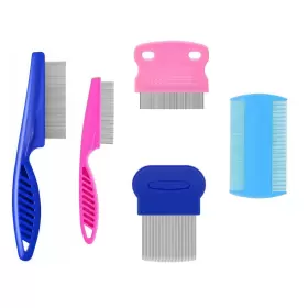 726084518148 JUWANTU Pack Flea Lice Comb Steel Dog Cat