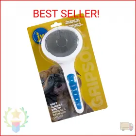 65010 JW Pet Gripsoft Dog Pin Slicker Brush Slip Rubber Grip