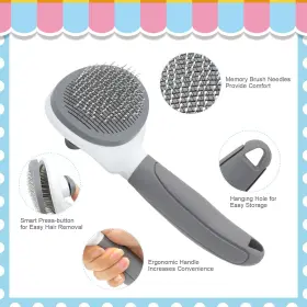 712215163363 KALAMANDA Cat Brushes Dog Brush Shedding Comb #3
