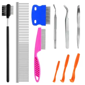 741412503269 KALAMANDA Pack Pet Comb Dogs Cat Shedding Kit