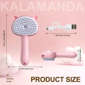 784728765907 KALAMANDA Cat Steam Brush Shedding Steamy Handle #2