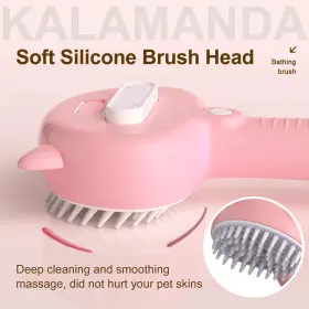 784728765907 KALAMANDA Cat Steam Brush Shedding Steamy Handle #3
