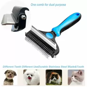 798107992310 KANGSON Comb Dogs Cats Pet Deshedding Brush Tool #3