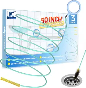 DCR50-3P KELLYS COLLECTION Drain Snake Hair Clog Remover Sink