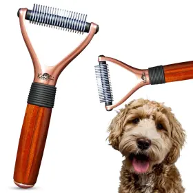 Kerake KENCHII Pet Rake Enhance Coat Precision Dematting