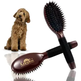 636947538780 KENCHII Boar Bristle Dog Cat Brush