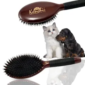 636947538803 KENCHII Boar Bristle Brush Dog Cat
