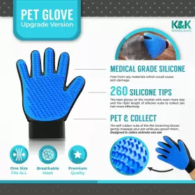 369998089178 KENNELS KATS Pet Deshedding Glove Mess Groom #2