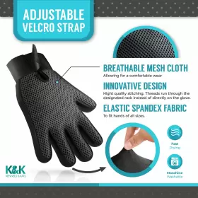 369998089178 KENNELS KATS Pet Deshedding Glove Mess Groom #3