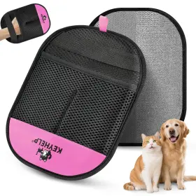 DD03 KEYHELP Pet Hair Removal Glove Electrostatic Pink Dogs