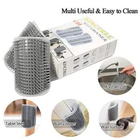 011509402860 KINGTREE Cat Groomer Pack Wall Corner Brushes #3