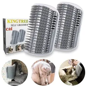 011509402860 KINGTREE Cat Groomer Pack Wall Corner Brushes