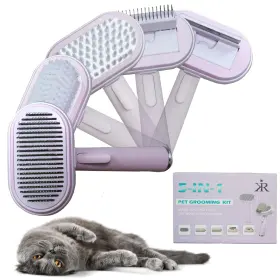 198168251539 KIR Cat Brush Release Comb Heads Pet Hair