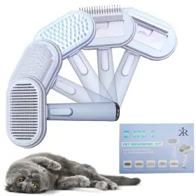198168792414 KIR Cat Brush Release Comb Heads Pet Hair