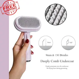726084286474 KIR Cat Brush Release Comb Heads Pet Hair #2