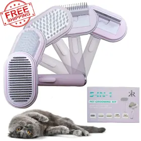 726084286474 KIR Cat Brush Release Comb Heads Pet Hair