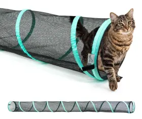 22C-HA024 KITTY CITY Catio Furniture Play Cats Tunnel
