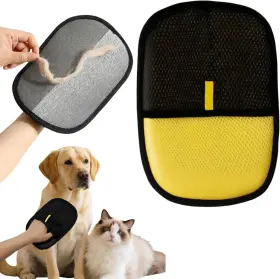 1PCS KIWIWOOF Electrostatic Pet Hair Removal Gloves Cats Dogs