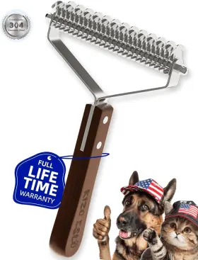 313043336396 KIZO ESLO Undercoat Rake Cats Dog Brush Shedding