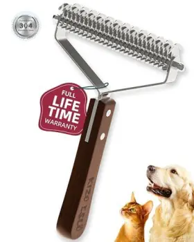 727240441171 KIZO ESLO Undercoat Rake Cats Dog Brush Shedding