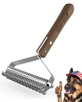 727240441218 KIZO ESLO Undercoat Rake Cats Dog Brush Shedding