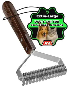 744110858464 KIZO ESLO Undercoat Rake Cats Dog Brush Shedding