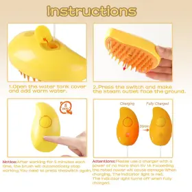 797417079520 KKIH Cat Massage Brush Steam Function Removes #3