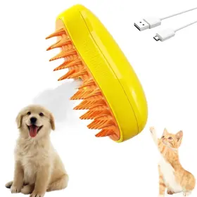 797417079520 KKIH Cat Massage Brush Steam Function Removes