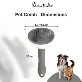 728434698227 KLEAN TINKLE Cleaning Cat Brush Hair Dog Pet Too #2