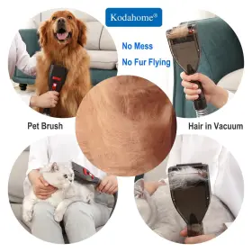 PG-G01 KODAHOME Pet Shedding Brush Vacuum Tool Cat Kit #3