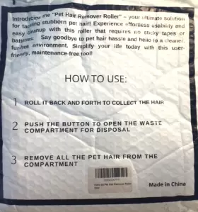 ALT-5002 KOKO BA Pet Hair Remover Lint Roller Cat Dogportable #3