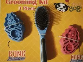 784153235624 KONG Zoom Groom Dog Kit