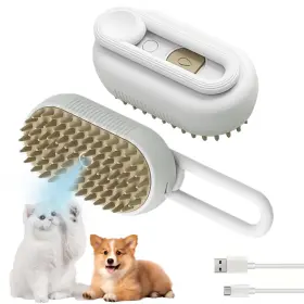 743366465785 KOOVDEM Cat Steam Brush Shedding Dog Pet Hair