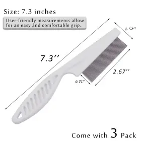 445040629669 KOPAL Flea Comb Dogs Cats Steel Pet Lice Remove #2