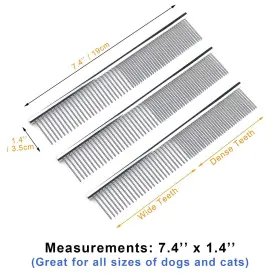 737655488005 KOPAL Dog Cat Pack Pet Steel Comb #3