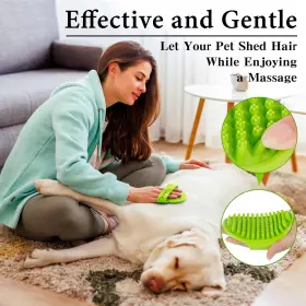 445012459423 KQUQK Dog Bath Brush Scrubber Shampoo Washing #3